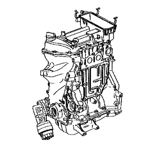 Двигатель контрактный Daihatsu Boon/ Toyota Passo 1,0L 1KR-FE VVT-i, 2WD