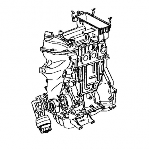 Двигатель контрактный Toyota 1,0L 1KR-FE VVT-i
