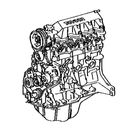 Двигатель контрактный Toyota 2,0L 2C-T '88-'92, 2WD