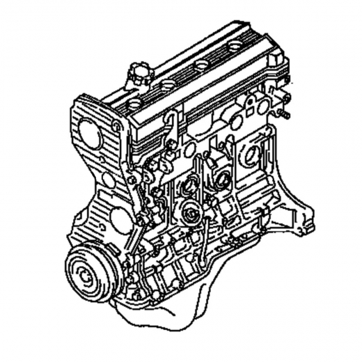 Двигатель контрактный Toyota 2,0L 3S-FE '96-'00, катушечный, 2WD