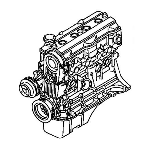 Двигатель контрактный Toyota 1,5L 5A-FE (-FHE) '89-'92