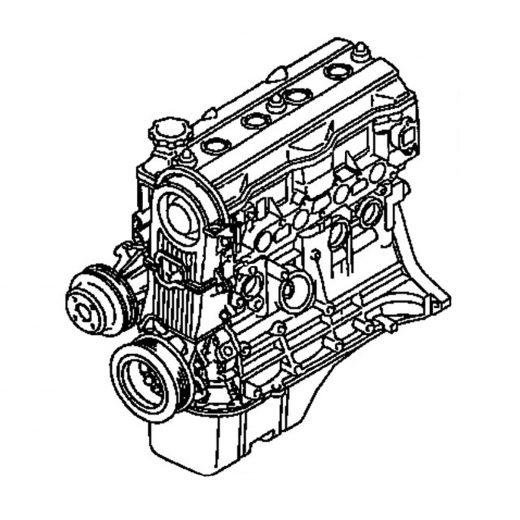 Двигатель контрактный Toyota 1,6L 4A-FE (-FHE) '88-'95, 4WD