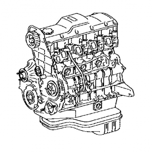 Двигатель контрактный Toyota 4Runner/ Hilux/ Surf/ Prado 3,0L 1KZ-TE