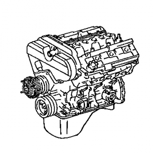 Двигатель контрактный Toyota Granvia 3,4L 5VZ-FE