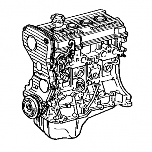 Двигатель контрактный Toyota 1,8L 4S-FE '92-'96, трамблерный