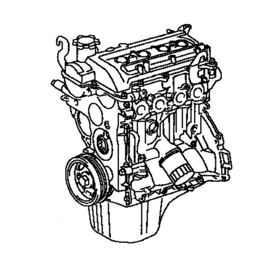 Двигатель контрактный Toyota 1,0L 1SZ-FE VVT-i '01-'05