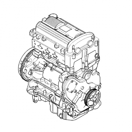 Двигатель контрактный Opel/ Subaru 2,2L Z22SE