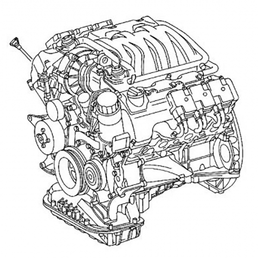 Двигатель контрактный Mercedes-Benz 3,2L 112.942