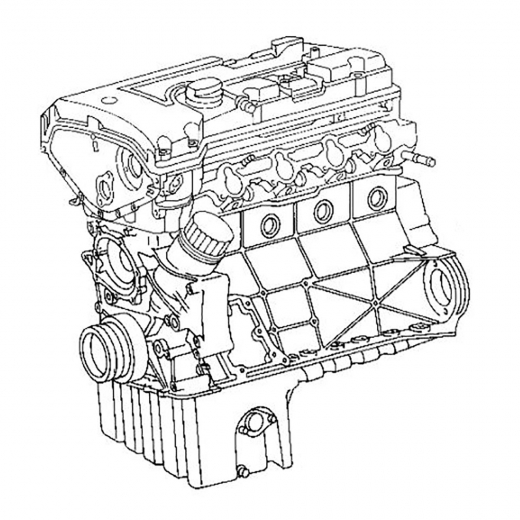 Двигатель контрактный Mercedes-Benz 2,0L 111.941