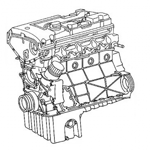 Двигатель контрактный Mercedes-Benz 2,2L 111.961