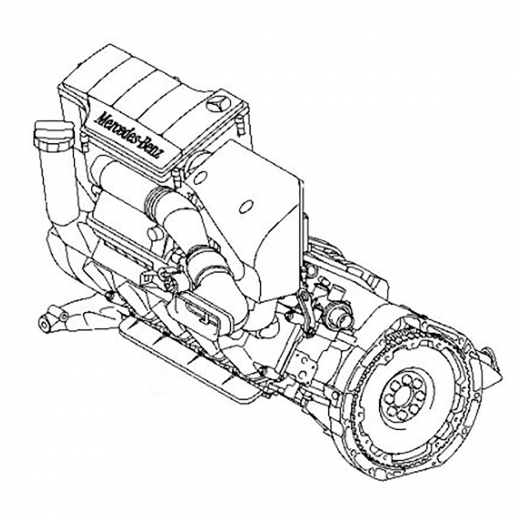 Двигатель контрактный Mercedes-Benz 1,6L 166.960