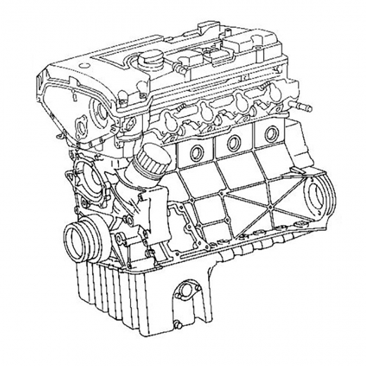 Двигатель контрактный Mercedes-Benz/ Ssang Yong 2,3L 111.970