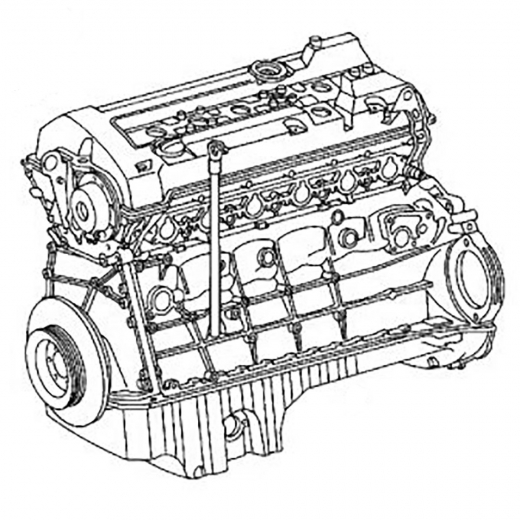 Двигатель контрактный Mercedes-Benz/ Ssang Yong 3,2L 104.995