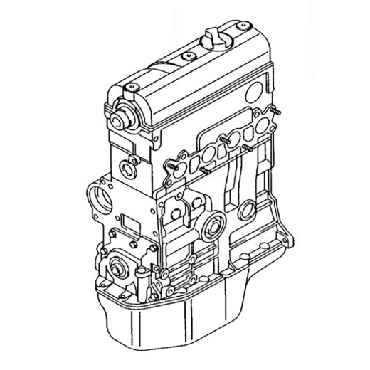 Двигатель контрактный Volkswagen/ Skoda 1,4L BBY