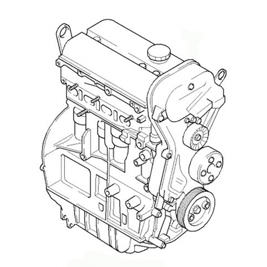 Двигатель контрактный Ford 1,6L FYD ZETEC-SE