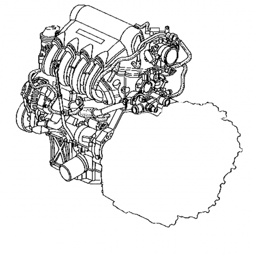 Двигатель контрактный Honda 1,3L L13A i-DSI, 8 катушек