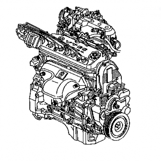 Двигатель контрактный Honda 2,3L F23A VTEC