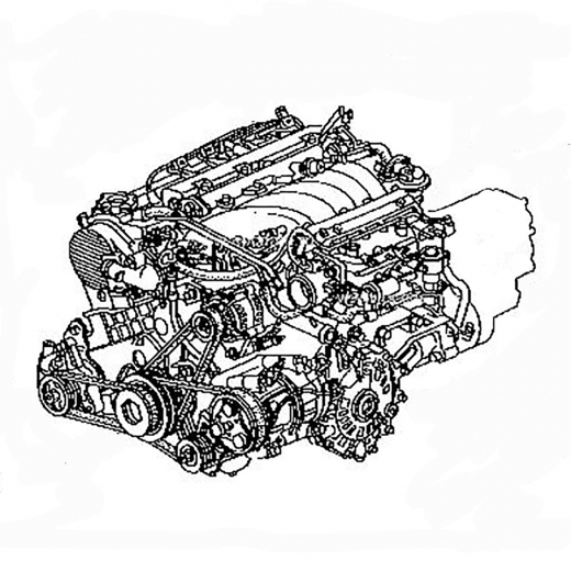 Двигатель контрактный Honda 2,0L G20A '93-'98 Silver Top