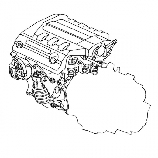 Двигатель контрактный Honda 3,0L J30A i-VTEC