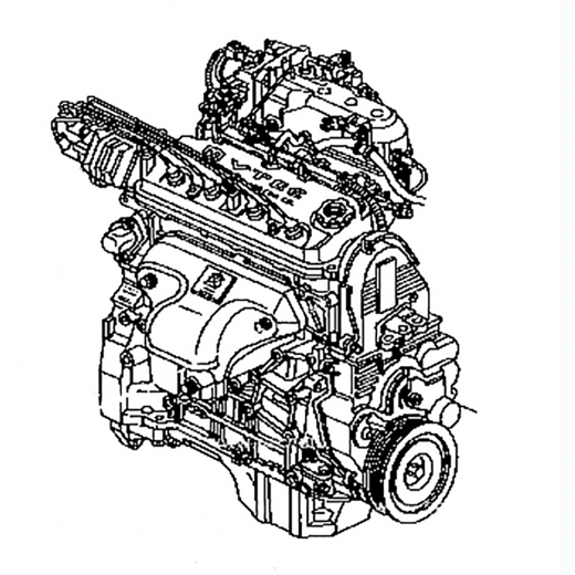 Двигатель контрактный Honda/ Isuzu 2,0L F20B SOHC VTEC