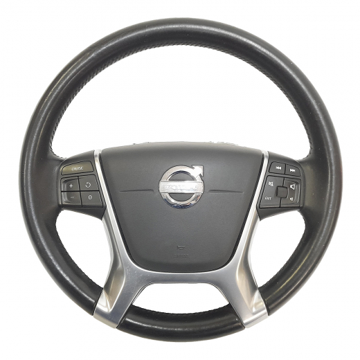 Руль Volvo XC70 '07-'16/ Xc60 '08-'17 Airbag (4 луча, кожа, кнопки) Контрактный