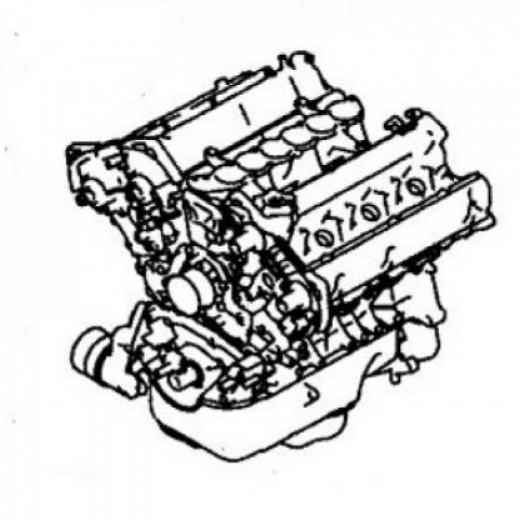 Двигатель Mitsubishi 3,5L 6G74 SOHC
