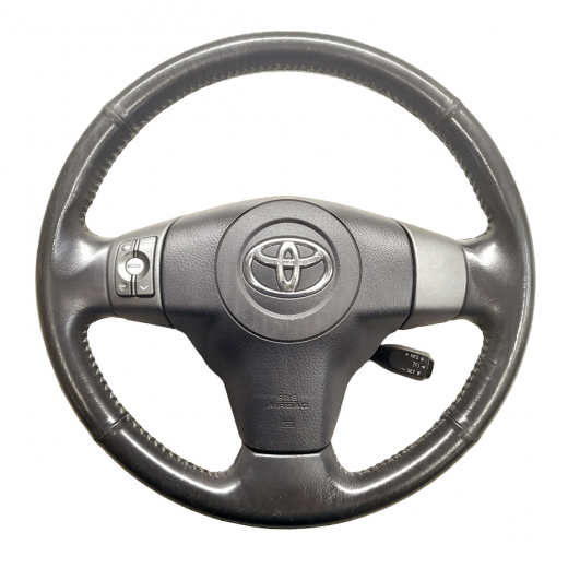 Руль Toyota Vanguard '07-'12/ Rav4 '05-'12 Airbag (3 луча, кожа, круиз) Контрактный