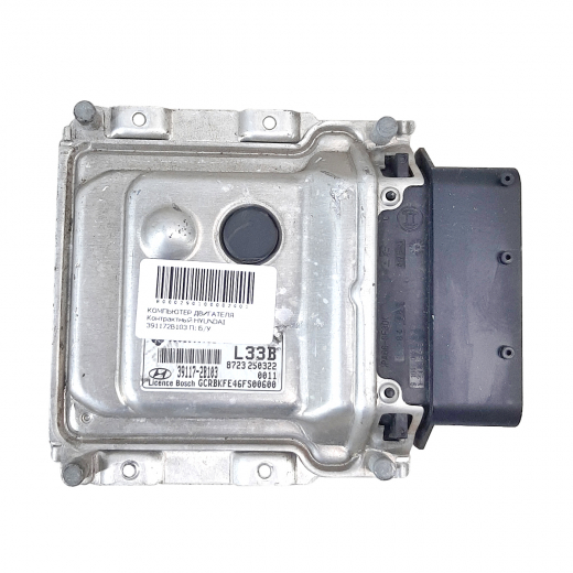 Компьютер двигателя Kia Rio '11-'17/ Hyundai Solaris '10-'17 (G4FC) 2WD AT, MT контрактный 391172B103