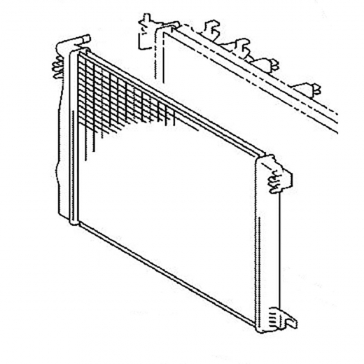 Интеркулер Toyota C-Hr '16-'23 (8NR-FTS) Контрактный