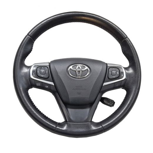 Руль Toyota Camry '11-'18 Airbag (3 луча, кожа, круиз) Контрактный