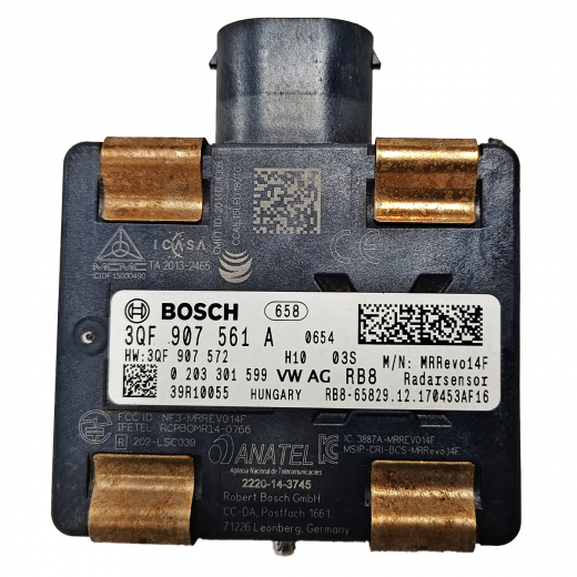БЛОК УПРАВЛЕНИЯ КРУИЗ КОНТРОЛЯ/ РАДАРА VOLKSWAGEN GOLF '12-'21, JETTA '10-'19, SKODA OCTAVIA '13-'20 3QF907561A, 3QF907561C, 3QF907561D