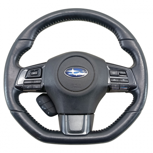 Руль Subaru Levorg '14-'20 Airbag (3 луча, кожа, кнопки) Контрактный