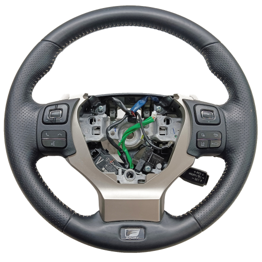 Руль Lexus Nx '14-'21 Airbag (3 луча, кожа, кнопки) Контрактный