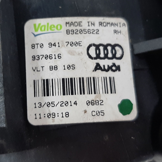 Противотуманная фара Audi A1 '10-'16/ A6 '10-'18/ A5 '07-'16/ A5 '16-'25/ Q3 '11-'19/ A6 Allroad '12-'19 правая (8T0941700E) контрактная