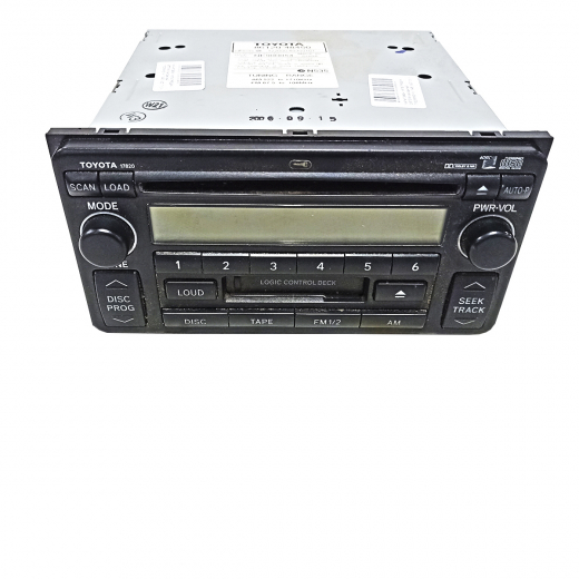 Магнитофон/ мультимедиа система fm/ tape/ 6cd Toyota Kluger / Highlander '03-'07 контрактная