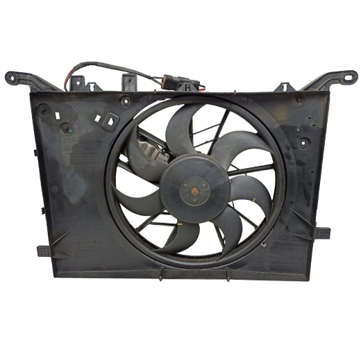 Вентилятор радиатора Volvo XC70 '00-'07/ V70 '00-'07/ S80 '98-'06/ S60 '00-'10 (B5244T, B5254T, B5204T, B5244S, B5244S2, B5234T, B5244S4, B5244S5) цельный 1 вентилятор контрактный