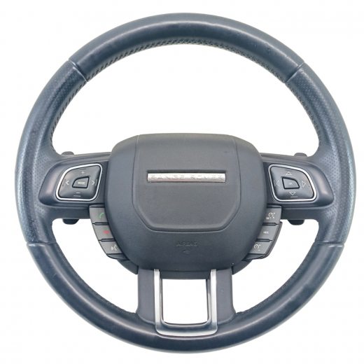 Руль Land Rover Evoque '11-'18 Airbag (3 луча, кожа, кнопки) Контрактный