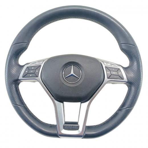 Руль Mercedes-Benz C '11-'14 Airbag (3 луча, кожа, кнопки) Контрактный 