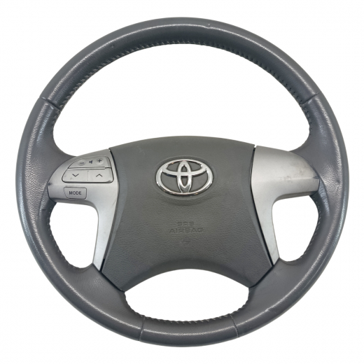 Руль Toyota Corolla '06-'13/ Allion '07-'18/ Axio '06-'12/ Fielder '06-'12/ Premio '07-'18 Airbag (4 луча, кожа, кнопки) Контрактный