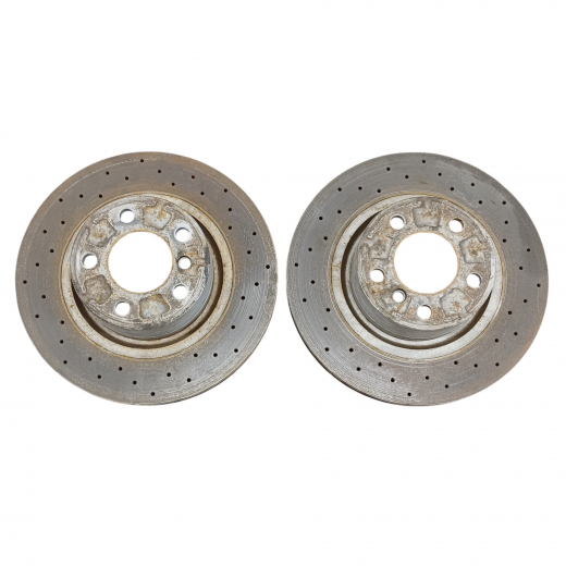 Диск тормозной задний BMW X3 '10-'17/ X4 '14-'18 (330 *20 *5x120) L+R перфорированный, комплект контрактный