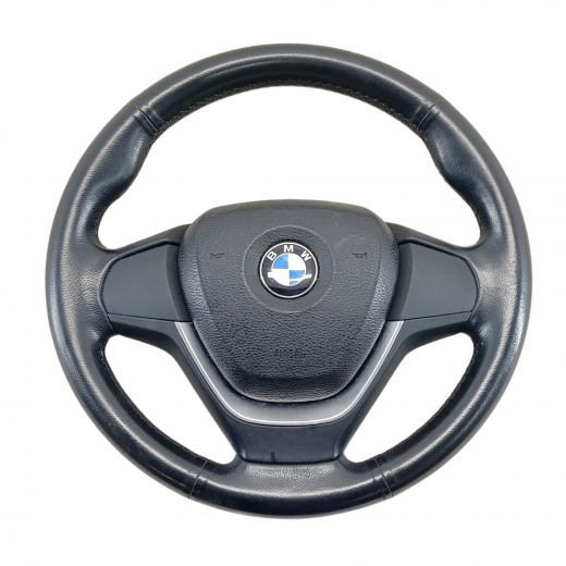 Руль BMW X3 '10-'17/ X4 '14-'18 Airbag (3 луча, кожа) Контрактный