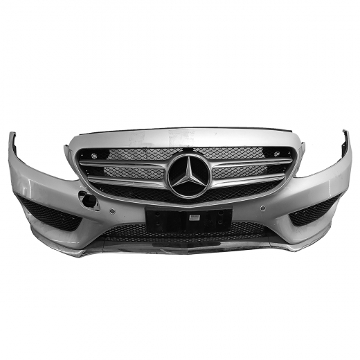 Бампер передний Mercedes-Benz C '14-'18 amg в сборе с решеткой контрактный 