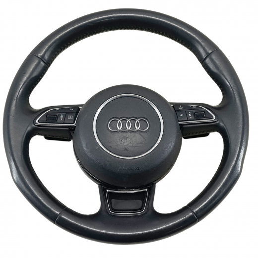 Руль Audi A7 '10-'18 Airbag (3 луча, кожа, кнопки) Контрактный