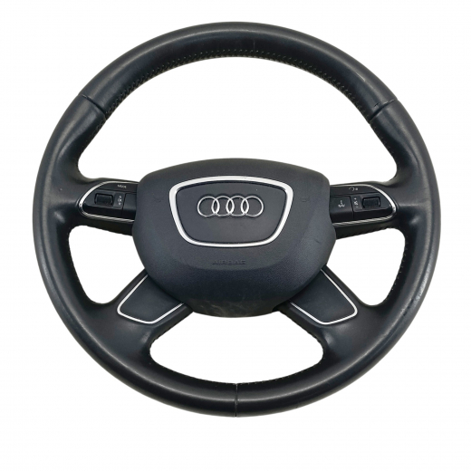 Руль Audi A4 '07-'15/ A4 Allroad '09-'16 Airbag (4 луча, кожа, кнопки) Контрактный