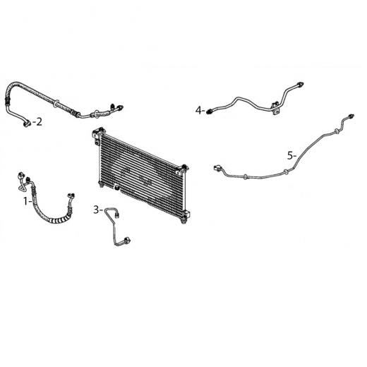 Трубки/ шланги кондиционера (комплект) Honda Avancier '99-'03 (J30A) Контрактный