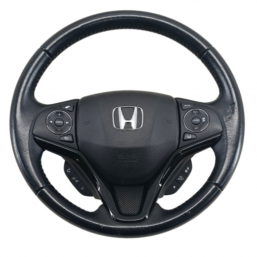 Руль Honda Vezel '13-'21 Airbag (3 луча, кожа, кнопки) Контрактный
