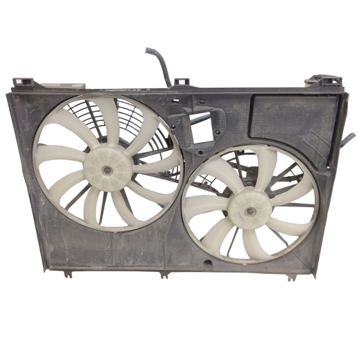 Вентилятор радиатора Toyota Highlander '13-'20 (2GR-FE, 2GR-FKS) цельный 2 вентилятора контрактный