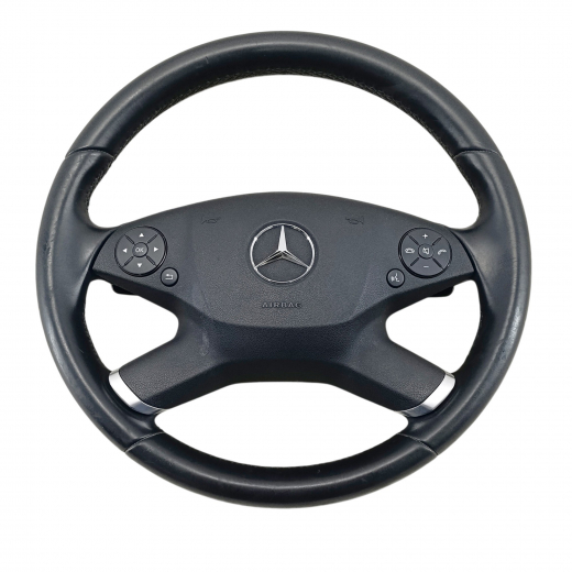 Руль Mercedes-Benz E '09-'16 Airbag (4 луча, кожа, кнопки) Контрактный