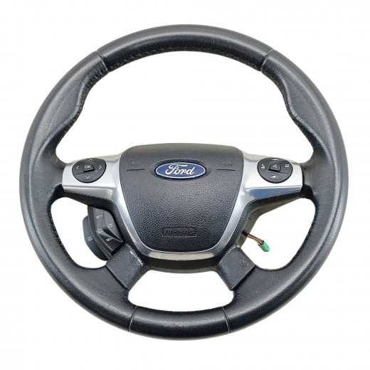 Руль Ford Kuga '13-'19 Airbag (4 луча, кожа, кнопки) Контрактный