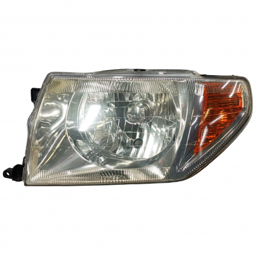 Фара Mitsubishi Pajero IO '98-'07 левая 100-87312, хром желтый поворотник (100-87313) контрактная